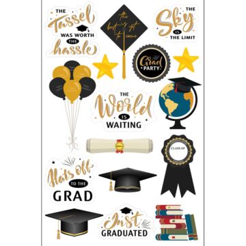 Scrapbook Customs Graduation #2 Embellishment Cut-Outs