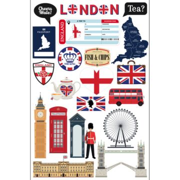 Scrapbook Customs England/London Embellishment