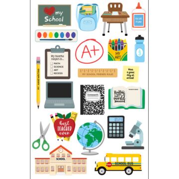 Scrapbook Customs School Supplies Embellishment