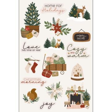 Scrapbook Customs Merry Christmas Embellishment