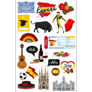 Scrapbook Customs Spain Embellishment
