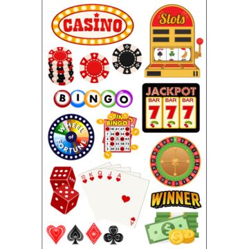 Scrapbook Customs Casino Embellishment