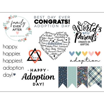 Scrapbook Customs Embellishments - Adoption