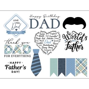 Scrapbook Customs Embellishments - Dad