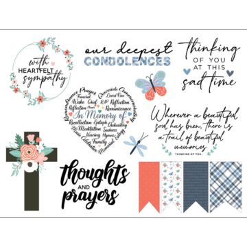 Scrapbook Customs Embellishments - In Memory of