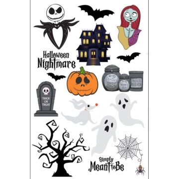 Scrapbook Customs Embellishments - Skeleton Halloween