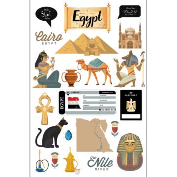 Preorder Scrapbook Customs Egypt Embellishments