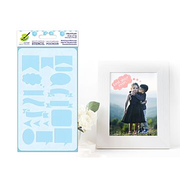 Color Factory: 4"x7" Multi-Media Detail Stencil - Banners