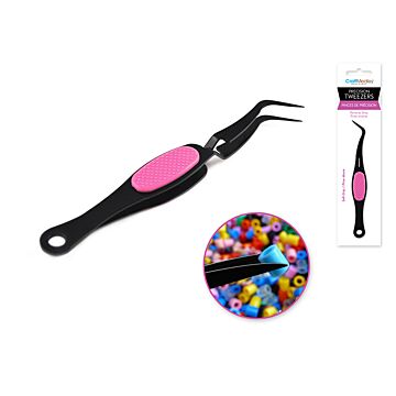 Beading/Jewelry Tool: Precision Tweezer Soft-Grip w/Reverse Grip