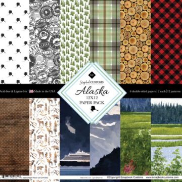 Preorder Scrapbook Customs Alaska Paper Pack DS