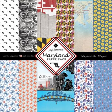 Scrapbook Customs 12x12 DS Paper Pack - Maryland
