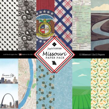 Scrapbook Customs Missouri Paper 12x12 Pack DS