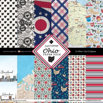 Scrapbook Customs 12x12 DS Paper Pack - Ohio