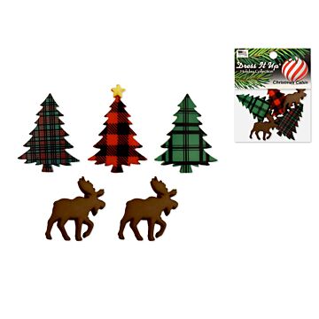 Holiday Paper Craft: Seasonal Dress-It-Up Bits Painted Embellishments Christmas Cabin
