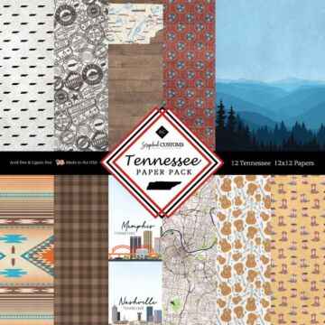 Scrapbook Customs Tennessee Paper 12x12 Pack DS