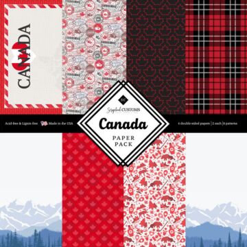 Preorder Scrapbook Customs Canada Paper Pack 12x12 DS