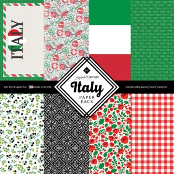 Preorder Scrapbook Customs Italy Paper Pack 12x12 DS