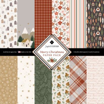 Scrapbook Customs Merry Christmas Paper Pack 12x12 DS