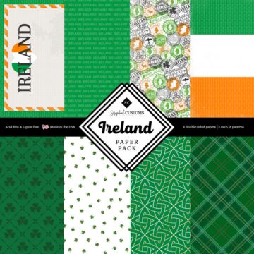 Preorder Scrapbook Customs Ireland Paper Pack 12x12 DS