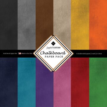 Scrapbook Customs Chalkboard Paper Pack 12x12 DS