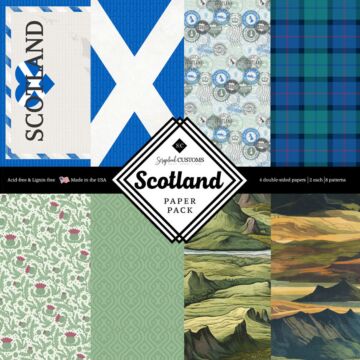 Preorder Scrapbook Customs Scotland Paper Pack 12x12 DS