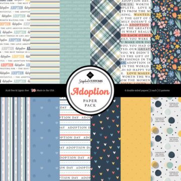 Scrapbook Customs - Paper Pattern Pack 12x12 DS - Adoption