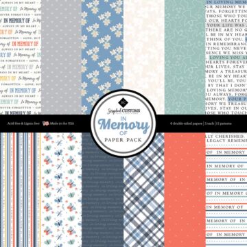 Scrapbook Customs - Paper Pattern Pack 12x12 DS - In Memory
