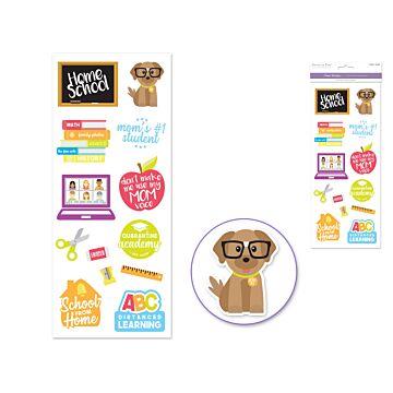 Paper Craft Sticker: 5"x12" Classic Themes 'Clear' Photo Safe - Home Schooling