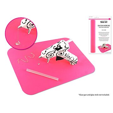 Crafter's Toolkit: 7.5"x10.5" Glue Gun Work Pad- 100% Silicone