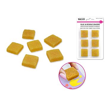 Crafter's Toolkit: Glue & Residue Erasers 6pc 1"x1"