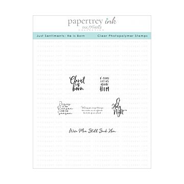 Just Sentiments: He is Born Mini Stamp Set