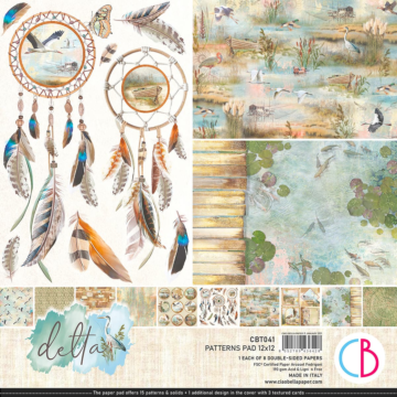 DELTA PATTERNS PAD 12"X12" 8/PKG