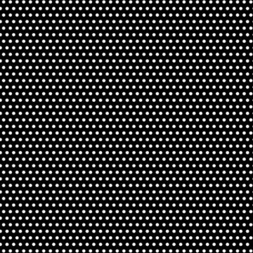 Scrapbook Customs - White Dot on Black Paper 12 x 12