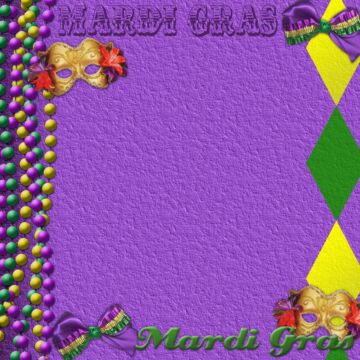 Scrapbook Customs Mardi Gras Paper 12 x 12