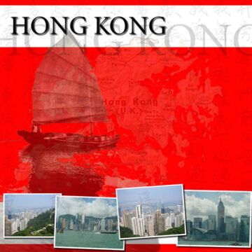 Scrapbook Customs Hong Kong Paper 12 x 12