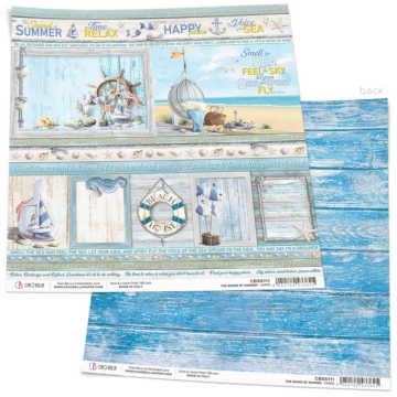 SUMMER CARDS PAPER SHEET 12"X12"