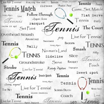 Scrapbook Customs Tennis - Live For Paper 12x12
