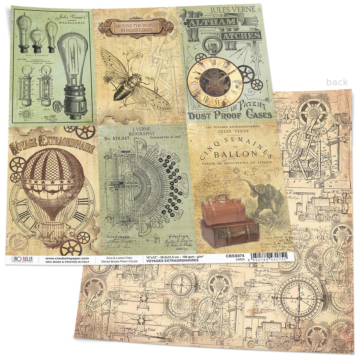 VERNE CARDS PAPER SHEET 12"X12"
