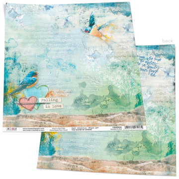 FALLING IN LOVE PAPER SHEET 12"X12"