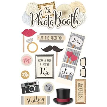 Paper House Photo Booth Dimensional Sticker