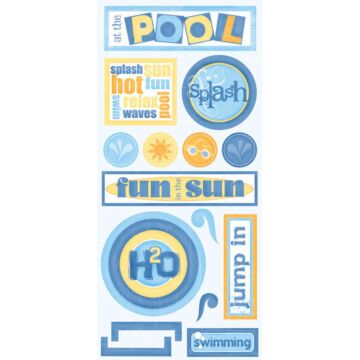 Scrapbook Customs - At the Pool Sticker