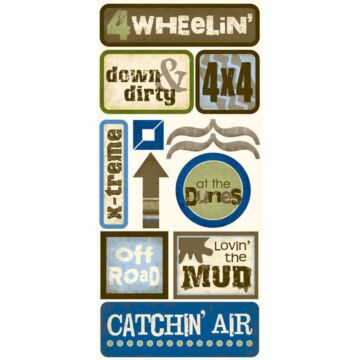 Scrapbook Customs 4-Wheeling (Off Road) Sticker