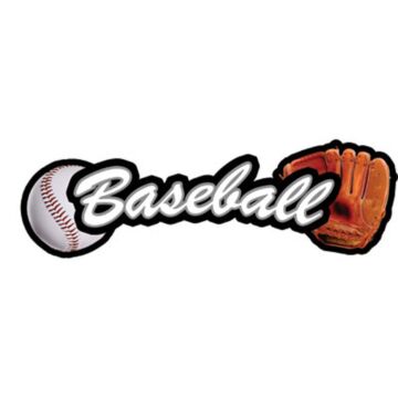 Scrapbook Customs Baseball - Sport Topper Sticker