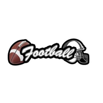 Scrapbook Customs Football - Sport Topper Sticker
