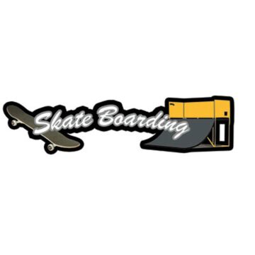 Scrapbook Customs Skateboarding - Sport Topper Sticker