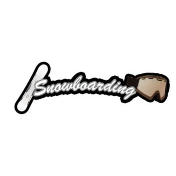 Scrapbook Customs Snowboarding - Sport Topper Sticker
