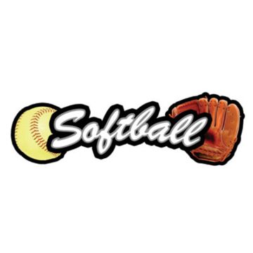 Scrapbook Customs Softball - Sport Topper Sticker