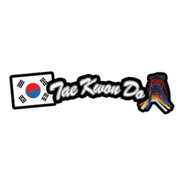 Scrapbook Customs Tae Kwon Do - Sport Topper Sticker