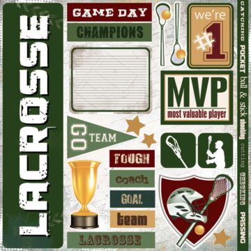 Scrapbook Customs Lacrosse Extreme Sticker