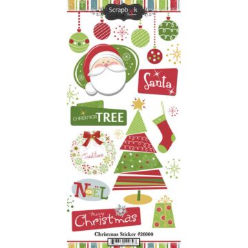 Scrapbook Customs - Christmas Retro Sticker
